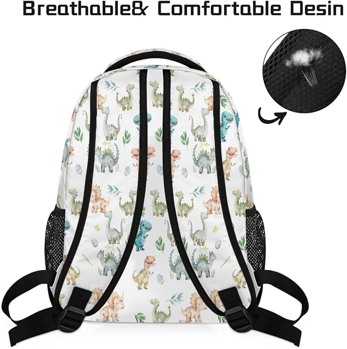 Pardick Dinosaur Animal Backpack for Kids Girls Boys Lightweight School College Students 18in Bookbag Large Capacity Computer Backpacks Laptop Rucksack Travel Gym Hiking Camping Daypack