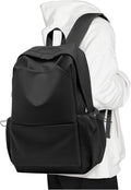 Backpack For Women Men School Aesthetic Lightweight College Backpack for Boys Girls Book Bag Casual Daypack Laptop Gym Backpacks Black-L