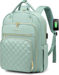 LOVEVOOK Laptop Backpack for Women, Water Resistant Travel Work Backpacks Purse Stylish College Business Teacher Nurse Computer Bag with USB Charging Port, Fits 15.6" Laptop