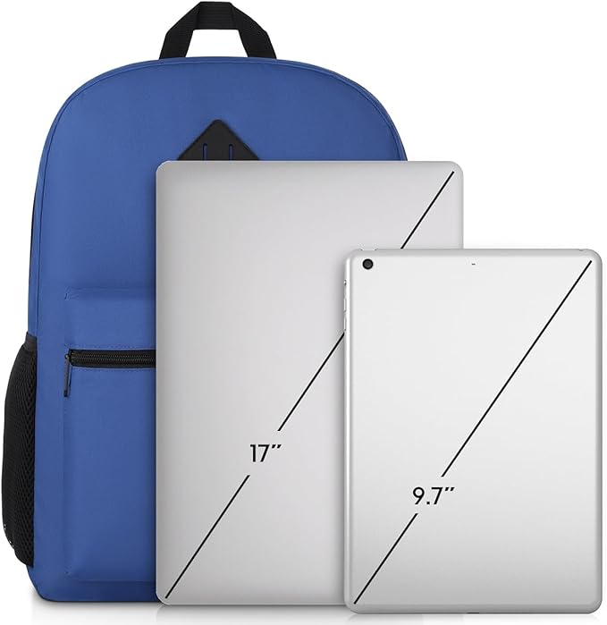 YAMTION 17.3 inch School Backpack,Classic Bookbag Backpack with USB Port for High School College Students Travel