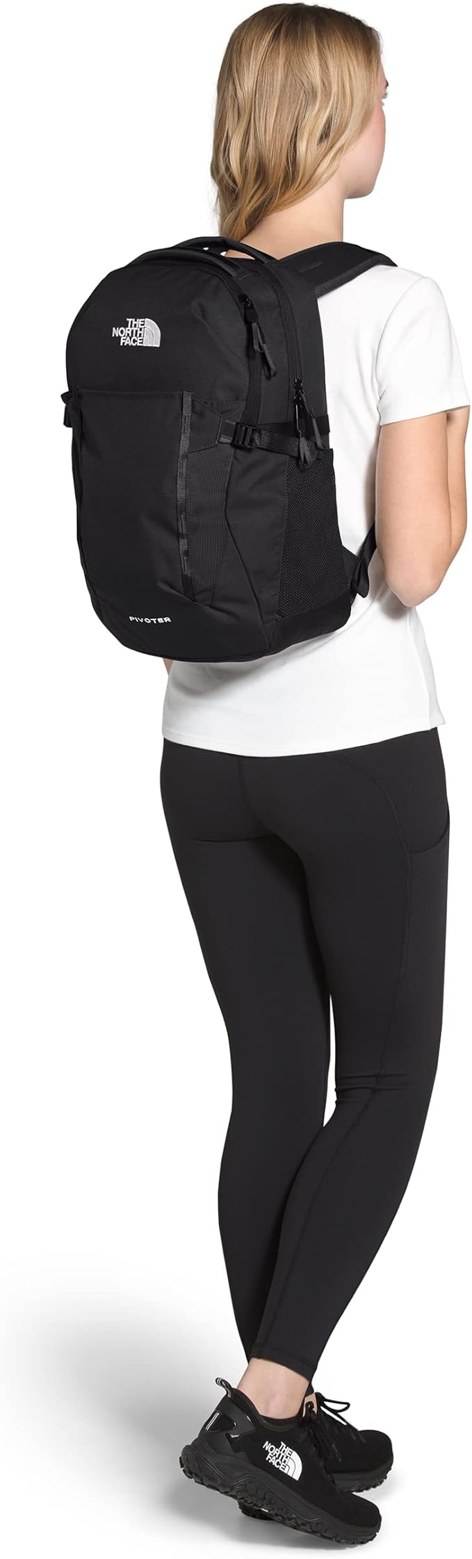 The North Face Women's Pivoter Everyday Laptop Backpack, TNF Black, One Size