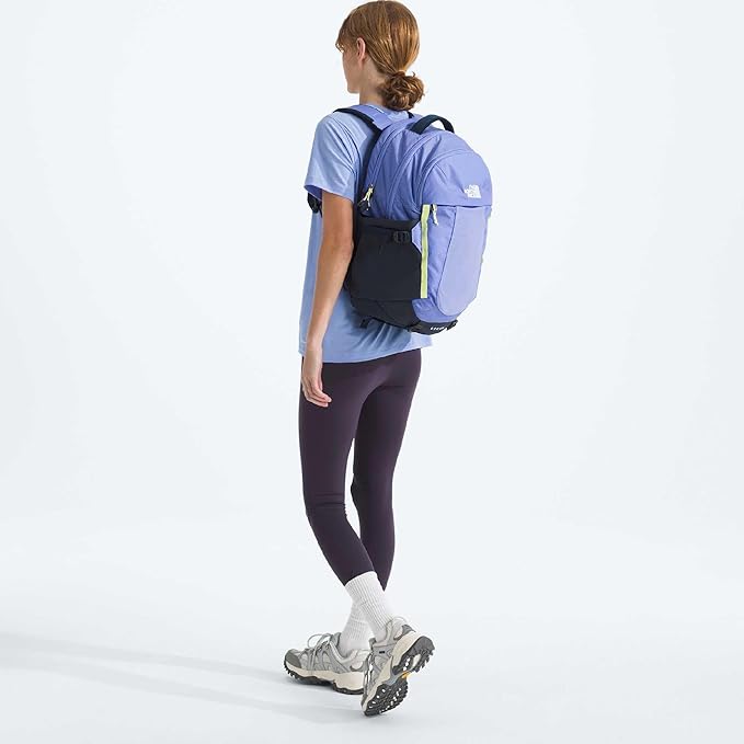 The North Face Women's Recon Everyday Laptop Backpack - Commuter Travel Bag, 18" Laptop Sleeve, Water-Repellent, Periwinkle Glow/Summit Navy/Lemon Mist, One Size