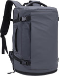 HOMIEE Travel Backpack 40L TSA Friendly Flight Approved Carry-on Luggage, Waterproof Business Computer Backpack Fits 17.3 Inch Laptop, Extra Large Weekender Bag with Shoe Compartment, Grey