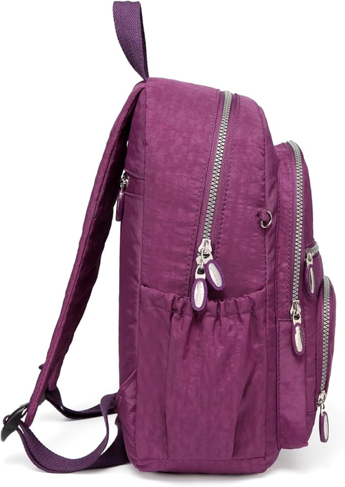 AOTIAN Small Size Backpack, Durable Lightweight Daypack for Women Girls & Boys Hiking Travel Sports, Purple