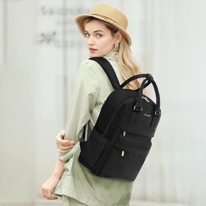 LOVEVOOK Backpack purse for Women, 14 Inch Laptop backpack Cute Waterproof Backpacks Stylish Travel Bags Vintage Daypacks Bookbag for College School Work
