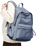 BJLFS Dark Blue Backpack for School Women Girls, Waterproof Bookbag Cute High School Backpackss for Men Teen Boys, Lightweight Travel College Backpack Mochilas Escolares para Casual Daypack Rucksack
