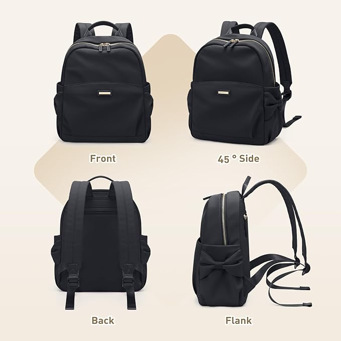 Mini Backpack for Women Small Backpack Purse Cute Stylish Lightweight Daypack for College Work Travel Party,12.9Inch,Classic Black