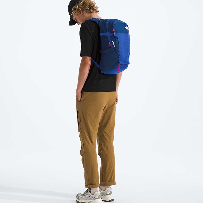The North Face Basin 24 Liter Technical Daypack with Rain Cover - Unisex, Hiking Pole Attachment, Compression Straps, Estate Blue/TNF Blue, One Size