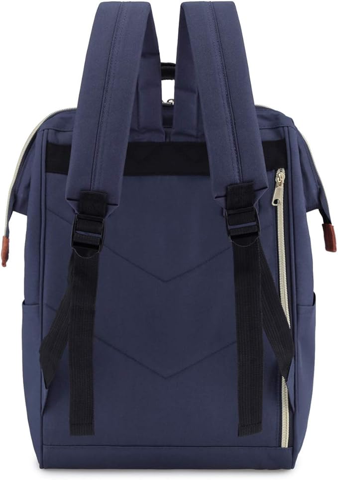Himawari Laptop Backpack Travel Backpack With USB Charging Port Large Diaper Bag Doctor Bag School Backpack for Women&Men(9001-Navy Blue)