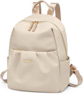 Small Backpack for Women, Cute Backpack Casual Work Daypack Purse for College Travel, fit 9.7 Inch, Apricot