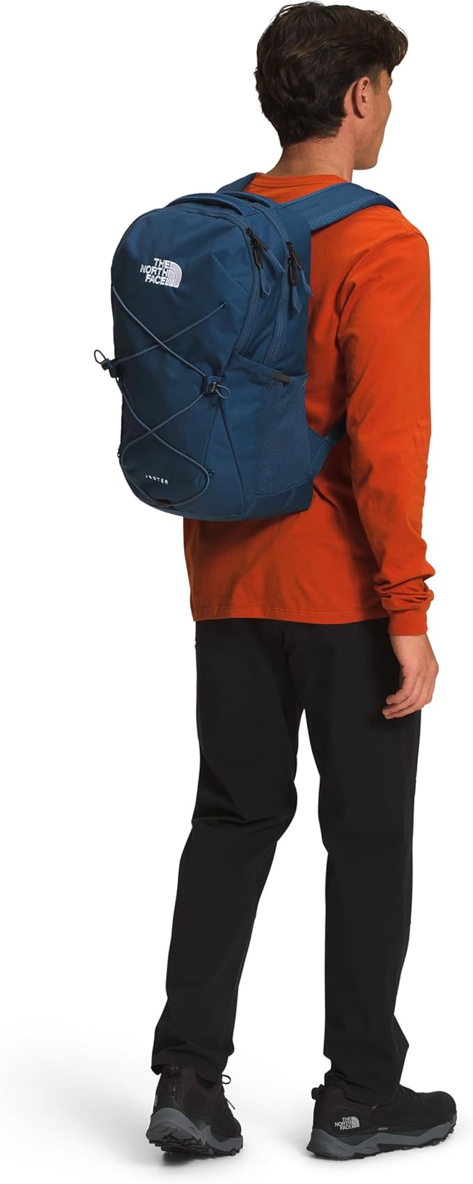 The North Face Jester Everyday Laptop Backpack - Commuter Daypack, Water Repellent, Laptop Sleeve, Shady Blue/TNF White-NPF, One Size