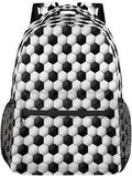 Pardick Football Soccer Backpack for Kids Girls Boys Lightweight School College Students 18in Bookbag Large Capacity Computer Backpacks Laptop Rucksack Travel Gym Hiking Camping Daypack