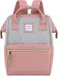 Himawari Laptop Backpack for Women&Men,Wide Open Large USB Charging Port 15.6 Inch Laptop Doctor College Work Bag (9001-Gray&Pink)