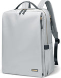 GOLF SUPAGS Stylish Laptop Backpack for Women Airline Approved Perfect for Work College and Travel Multi-Functional Casual Daypack Fits 15.6 Inch Notebook (Pale Grey)