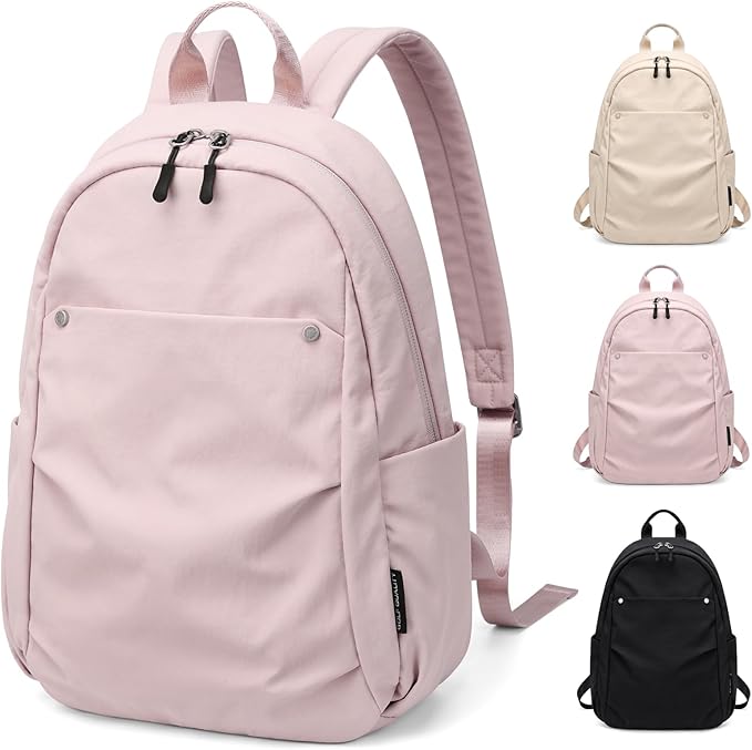Mini Backpack for Women Fashion Small Backpack Purse Lightweight Daypack for Work Travel Daily,Pink