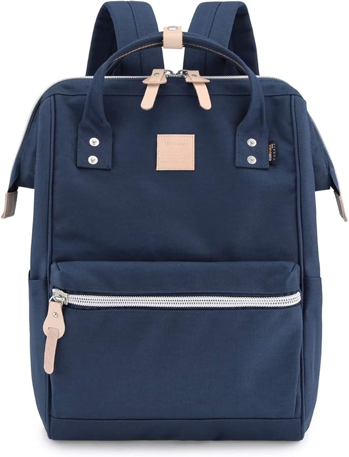 himawari Large Travel Backpack with Laptop Compartment 17 Inch Roomy Doctor Bag College backpack for Women&Men-Not include USB Port(1882-Navy blue&plus)