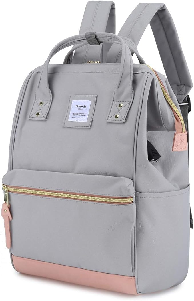 Himawari Travel School Backpack with USB Charging Port 15.6 Inch Doctor Work Bag for Women&Men College Students(XK-04#-USB L)