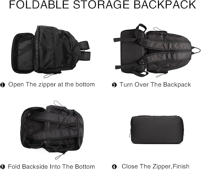 seyfocnia Large Gym Backpack for Men,Waterproof Travel Backpack With Shoe Compartment Lightweight Sports Gym Bag Casual Daypack-Black
