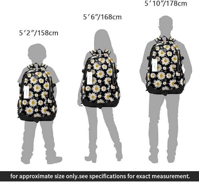 rickyh style School Backpack Travel Bag for Men & Women Lightweight College Back Pack with Laptop Compartmen