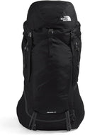 The North Face Terra 65 Backpack - Unisex Hiking Pack, Cinch-Top Opening with Zipper, Pole & Ice Axe Attachments, TNF Black/Asphalt Grey-NPF, Small/Medium