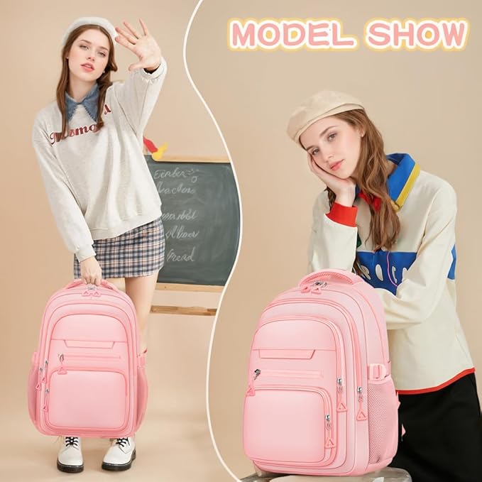 Cute Backpack for School Girls Aesthetic Backpack Women College Bookbag Large Students Laptop Bag Travel Casual Daypack
