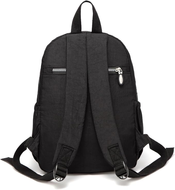 AOTIAN Small Size Backpack, Durable Lightweight Daypack for Women Girls & Boys Hiking Travel Sports, Black