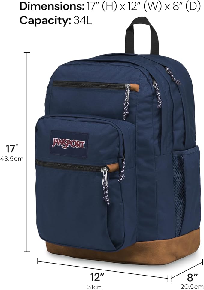 JanSport Cool Backpack with 15-inch Laptop Sleeve, Large Computer Bag Rucksack with 2 Compartments, Ergonomic Straps, Faded Sage