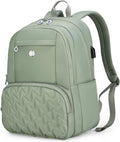 Swissdigital Design Travel Backpack for Women, 15.6 inch Laptop College Grayish Medium Simple Modern Backpacks for School with USB Charging Port for Womens Girls | SD1711-27