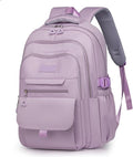 Cute Aesthetic Girls Backpack for School Large Capacity Bookbags College Backpack for Students Kids Teen Girls Laptop Bookbag Casual Travel Daypacks(Purple)