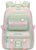 Cute Aesthetic Backpack for Women College Laptop Backpacks Kawaii Preppy Multiple Pockets Anti Theft Waterproof Large Daypack (Green)