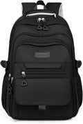 School Cute Aesthetic Backpack Girls Backpack for Students Kids Teen Girls Large Capacity Bookbags College Backpacks Laptop Lightweight Bookbag Casual Travel Daypacks School Bag（Black）