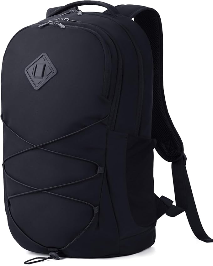 WANDF 15.6-Inch Laptop Backpack for Women, Travel Backpack Water-Resistant Lightweight College Backpack for Work Casual Business Weekender (Black)