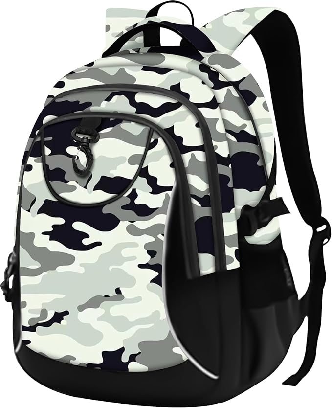 rickyh style School Backpack Travel Bag for Men & Women Lightweight College Back Pack with Laptop Compartmen (23QIANHUI)