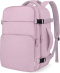 ZOMFELT Travel Backpack for Women Men, Carry On Backpack, TSA 15.6inch Laptop Backpack Flight Approved, Personal Item Travel Bag Nurse Bag Casual Daypack for Weekender Business Trip, Dark Purple