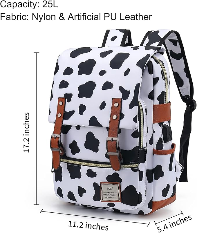 YGR Floral Laptop Backpack for Women, Female, School, Travel, Business, Outdoor Sports, Office, Work