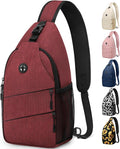 Crossbody Bags for Women Men Trendy Sling Bag Backpack Casual Chest Bag with Convertible Shoulder Strap