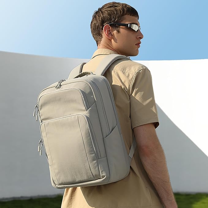 BANGE Travel Backpack With 15.6 Inch Laptop Compartment, FAA Flight Approved Weekender Bag Carry on Backpack, Waterproof Business Work Daypack for Men and Women