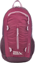 Eddie Bauer Stowaway Packable Backpack | Travel | Outdoor | Lightweight | Foldable | Durable | Ripstop Polyester | 20L - Port Red