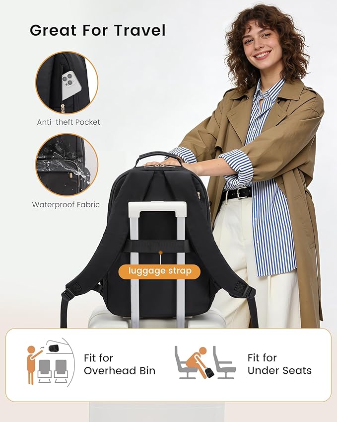 LOVEVOOK Backpack Black 18.4 inch