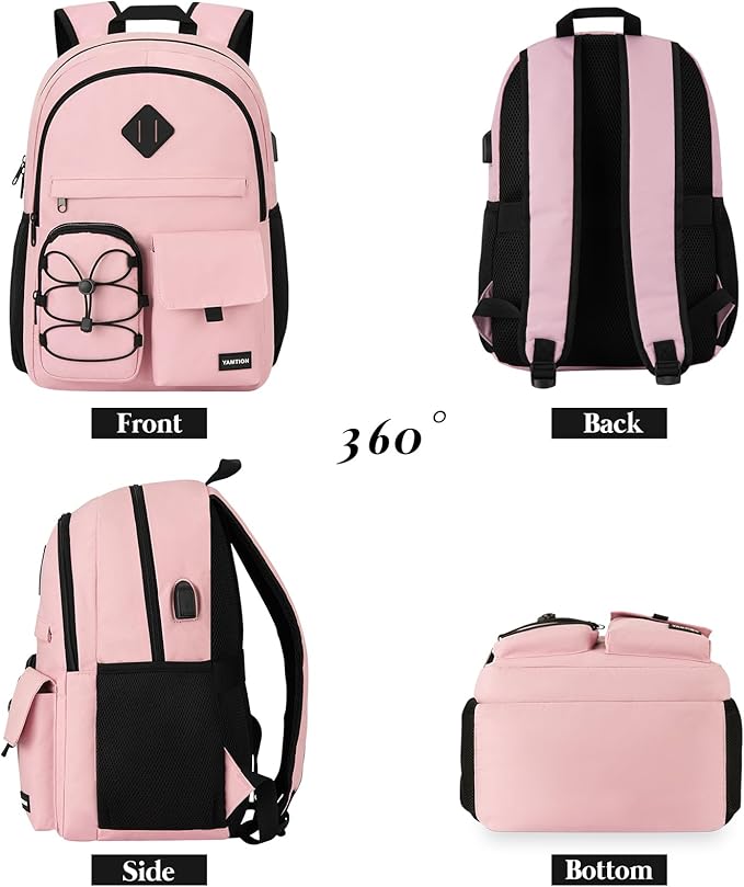 YAMTION School Backpack for Girls,Laptop Backpack for Women,College School Bags Bookbag for Teens,Mochilas Mujer Morrales Escuela Niña