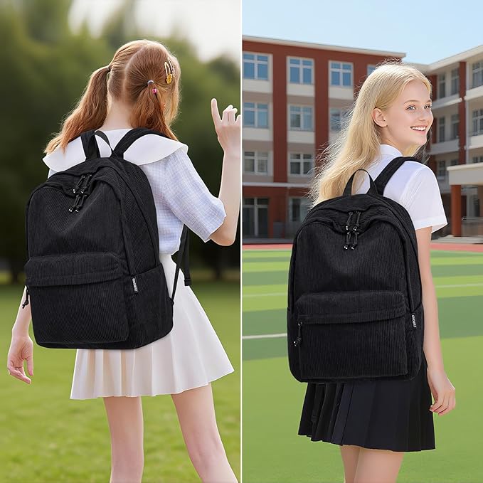 Backpack for School Girls and Boys, Lightweight School Bookbag for Teens, College Students Women & Men, Cute Large Laptop Backpack Fits 17.3 Inch Notebook