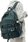 weradar Cute Bookbag For Teen Girs Boys,Middle Students Travel Backpack,Casual Daypackas Backpack For Women Men,Aesthetic School Backpacks With Lots of Pockets(Green)