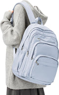 College Backpack For Women Men,Lightweight High School Bag,School Backpack With Lots Of Pockets,Cute Bookbag For Teens Boys Girls,Casual Daypack Backpack For School(Blue)