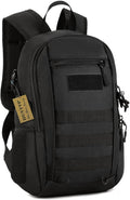 HUNTVP 20L Tactical Backpack Military MOLLE Backpack Daypack Rucksack Gear Tactical Assault Pack Bag for Hunting Camping Trekking(20L-Black)