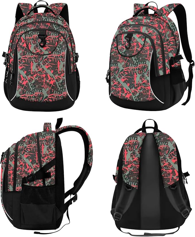 rickyh style School Backpack Travel Bag for Men & Women Lightweight College Back Pack with Laptop Compartmen