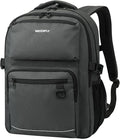 WATERFLY Travel Laptop School Backpack: Big Student College Middle School Bookbag for Women Men, Work Casual Daypack with 15.6" Computer Compartment, Anti Theft Water Resistant Commuter Bag