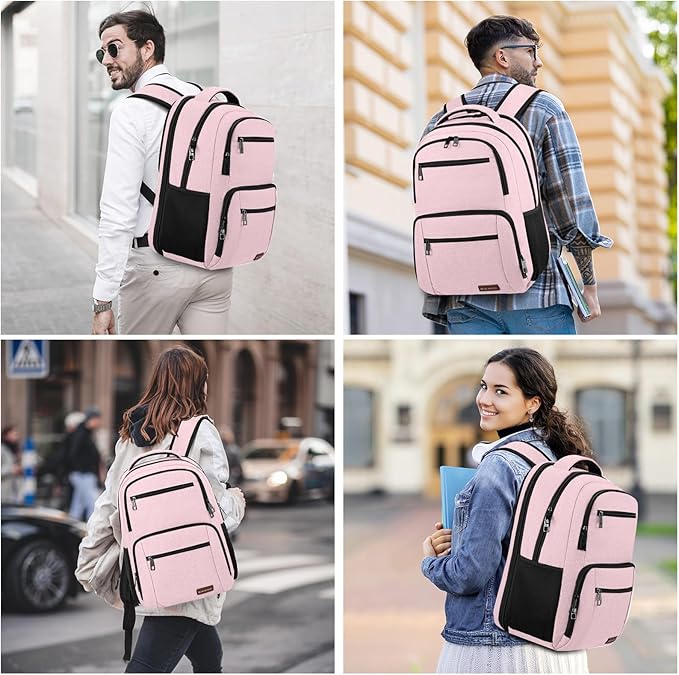 BIKROD Backpack for Girls Women, School Backpack for Teen Boys, Lightweight Casual High School Bookbag, Daily-use Travel Laptop Backpack with USB Charging Port Fits 15.6 Inch Notebook