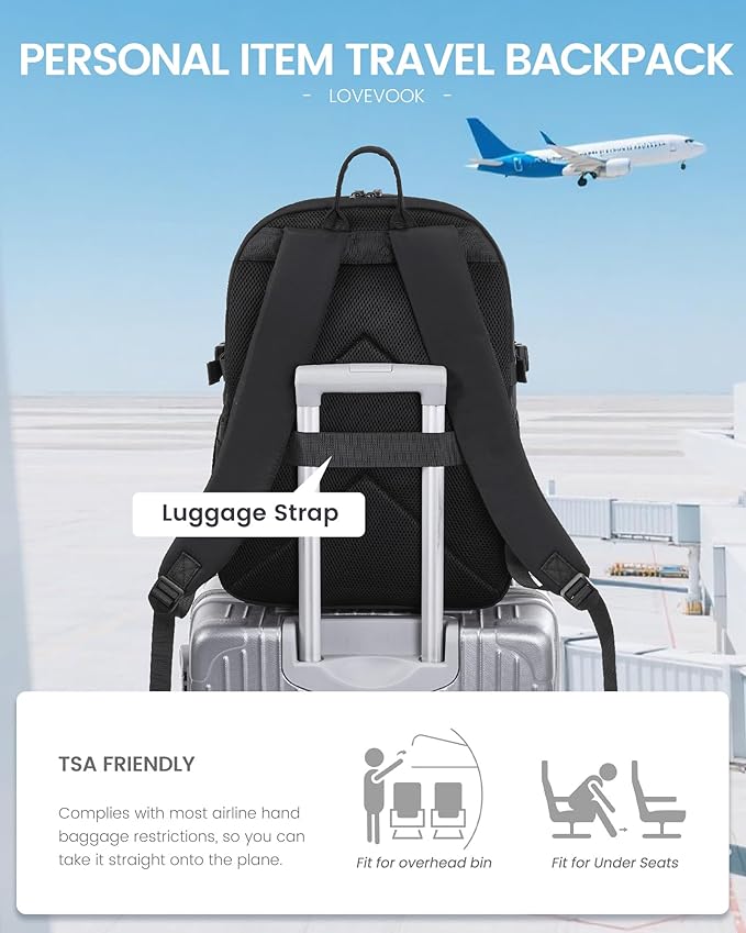 LOVEVOOK 5-Layer 15.6 Inch Laptop Backpack for Women, Work Business Computer Bag, College School Daypack, Travel Personal Item & Casual Purse, Neutral Taupe