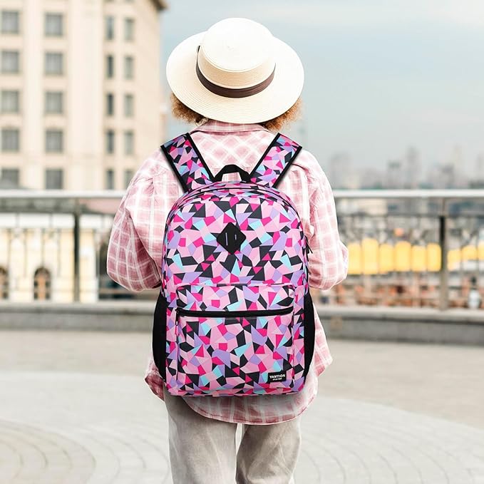 YAMTION Unisex School Backpack Leaves,Casual Bookbag Adults and Teens Schoolbag with USB Port for High School College Office Work Travel