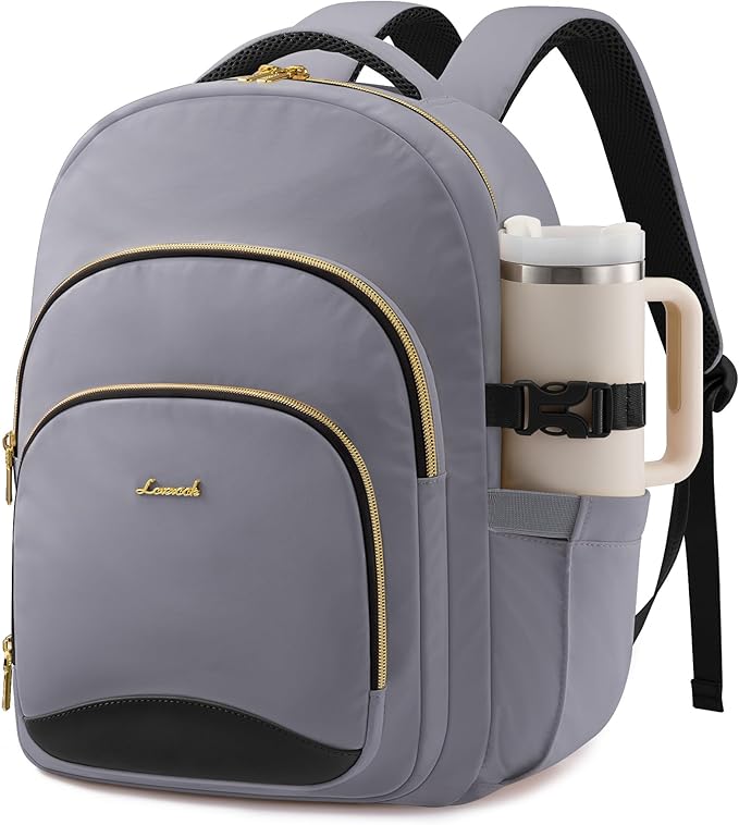 LOVEVOOK Laptop Backpack for Women, 15.6-Inch Work Backpack, College Bookbag Casual Personal Item Travel Bag Business Computer Daypack for Teacher Nurse, Gift